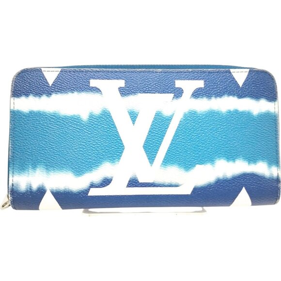 319457BU (S6) Louis Vuitton Wallet Long Blue Monogram - Picture 1 of 10